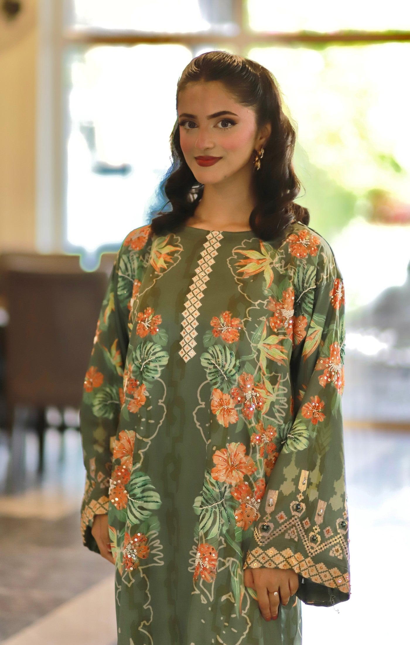 Olivea - Embroidered