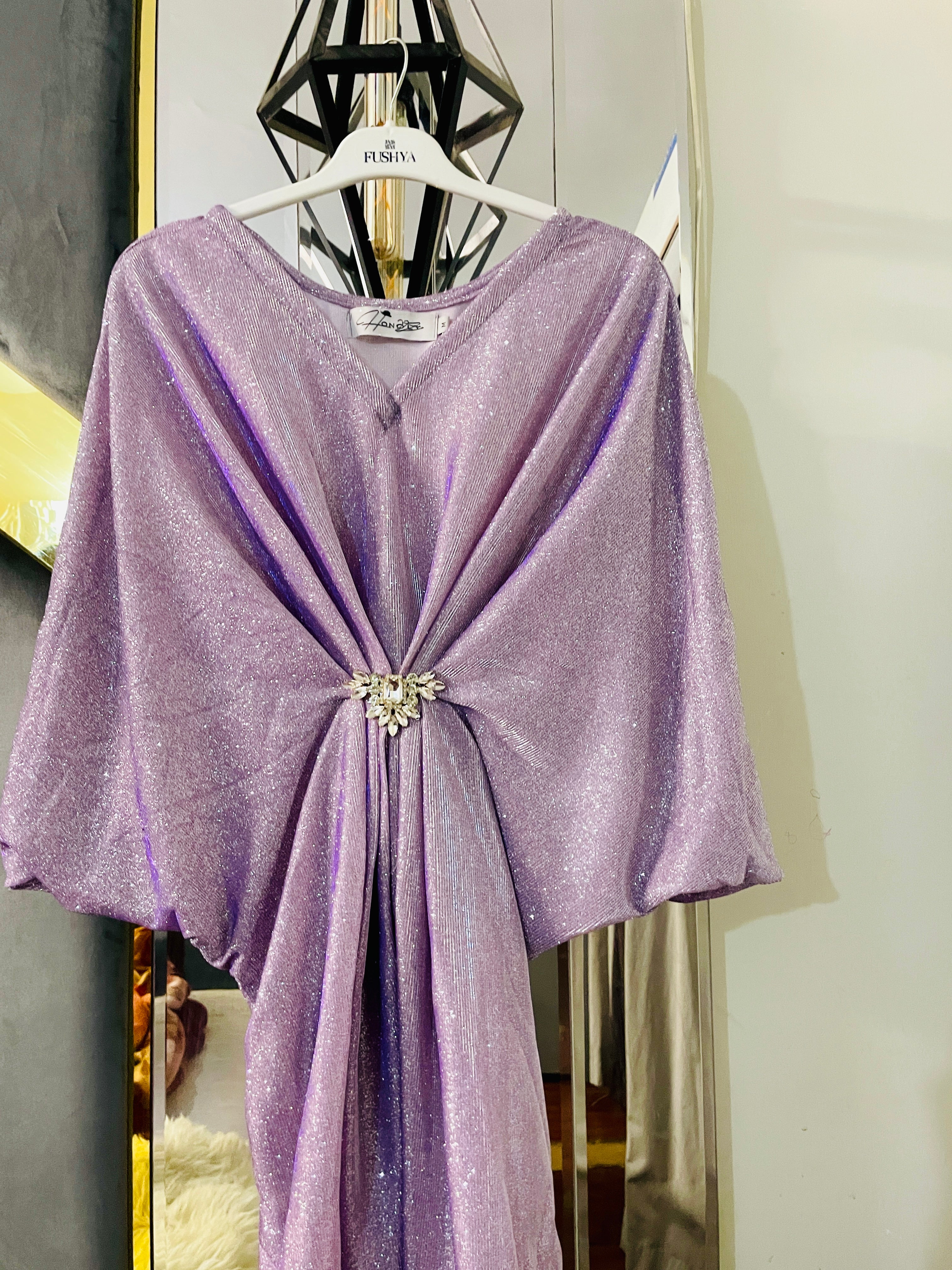 Lilac Shimmer Moonlight Kaftan