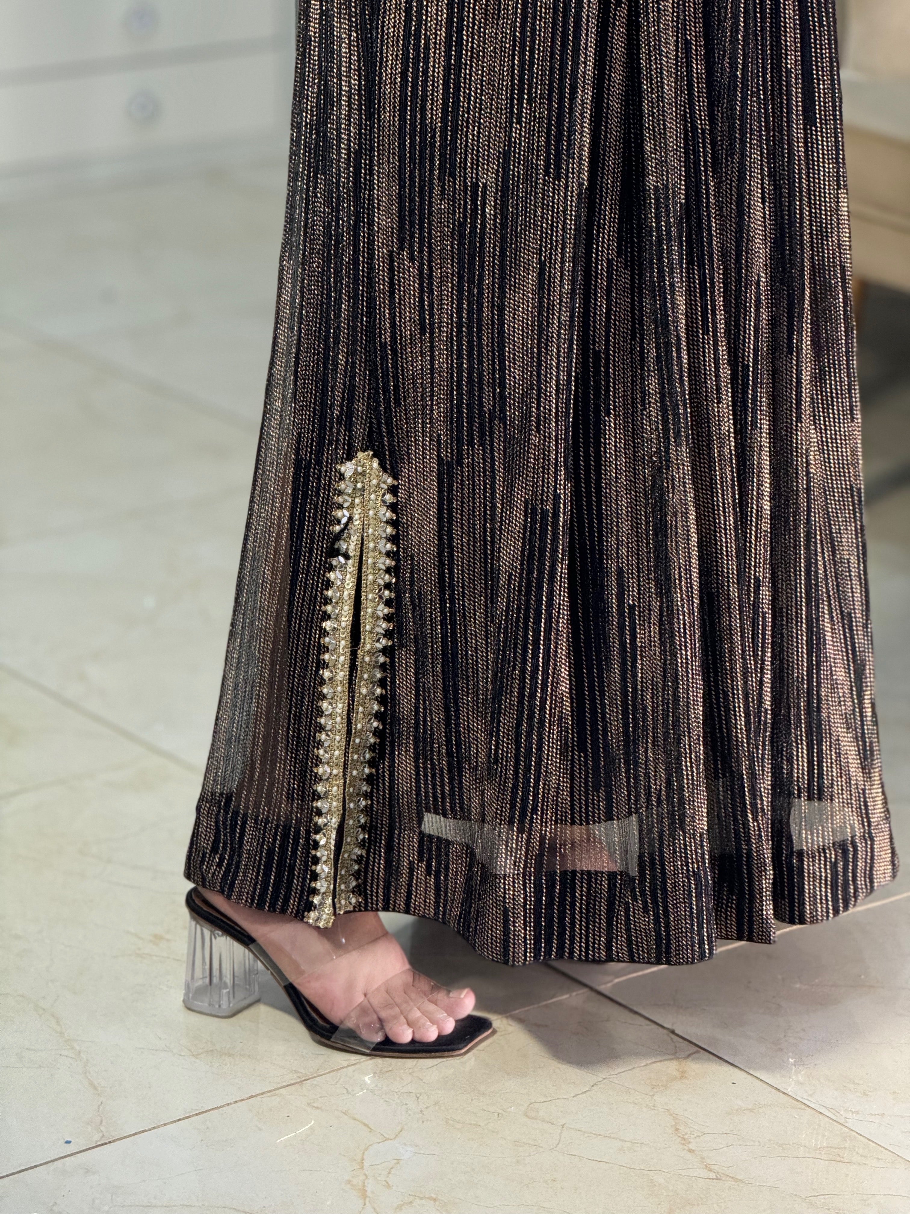 Embroidered Black Moonlight Kaftan