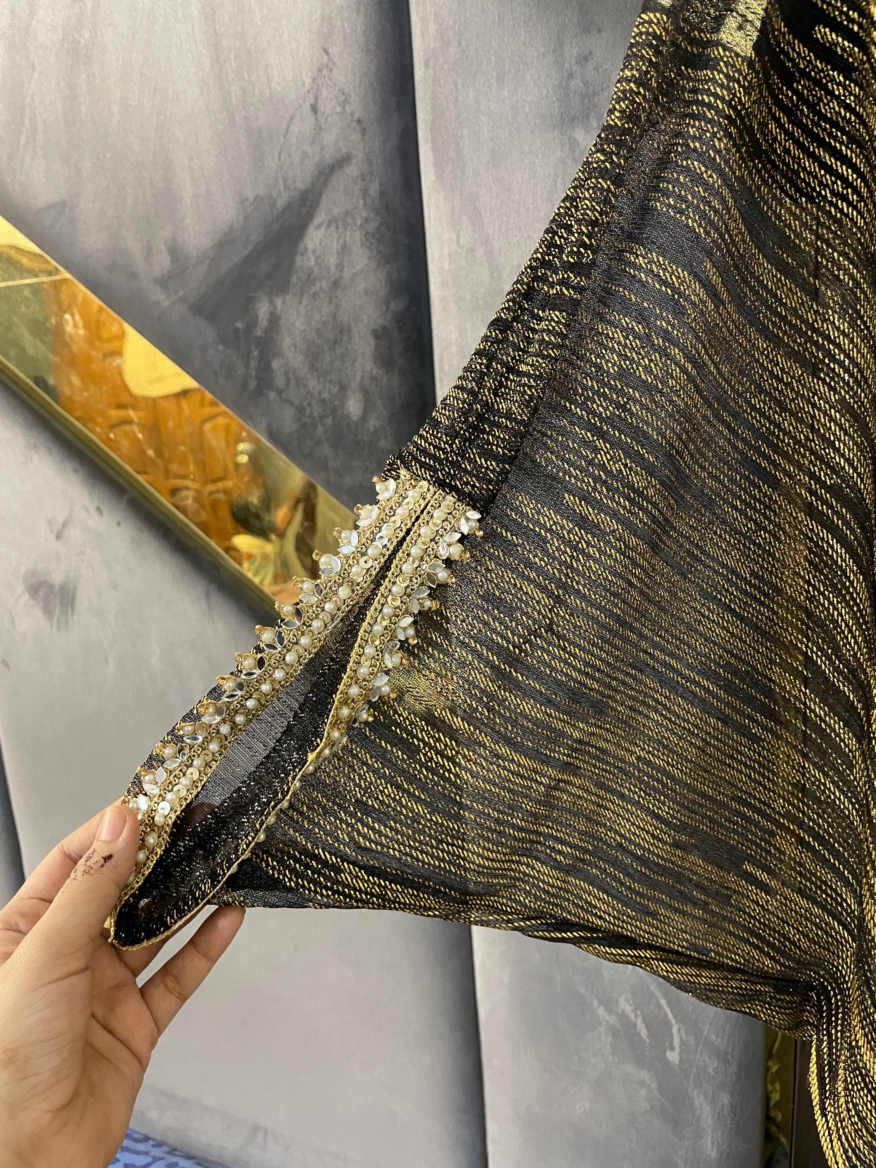 Embroidered Golden Moonlight Kaftan