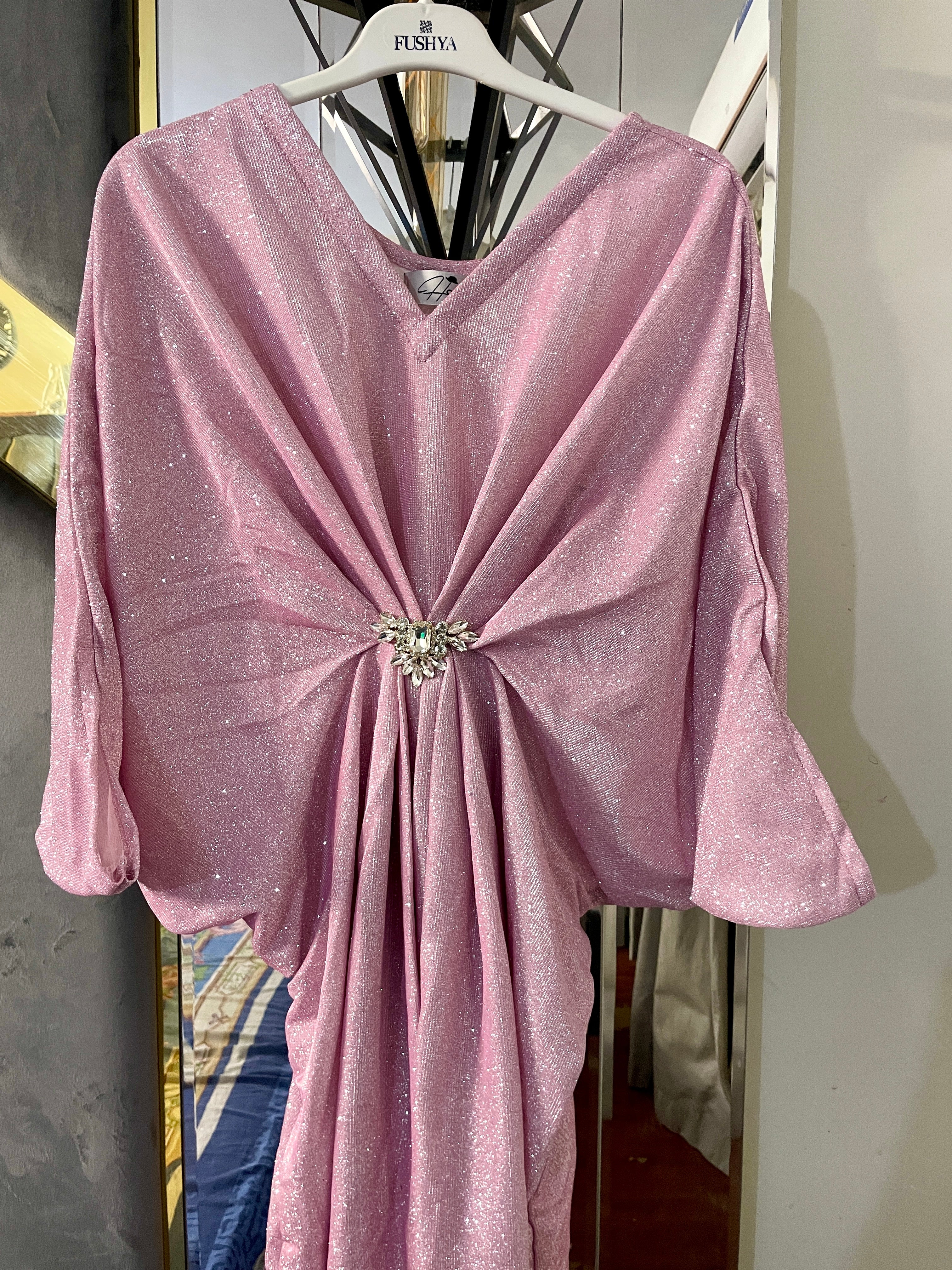 Pink Shimmer Moonlight Kaftan
