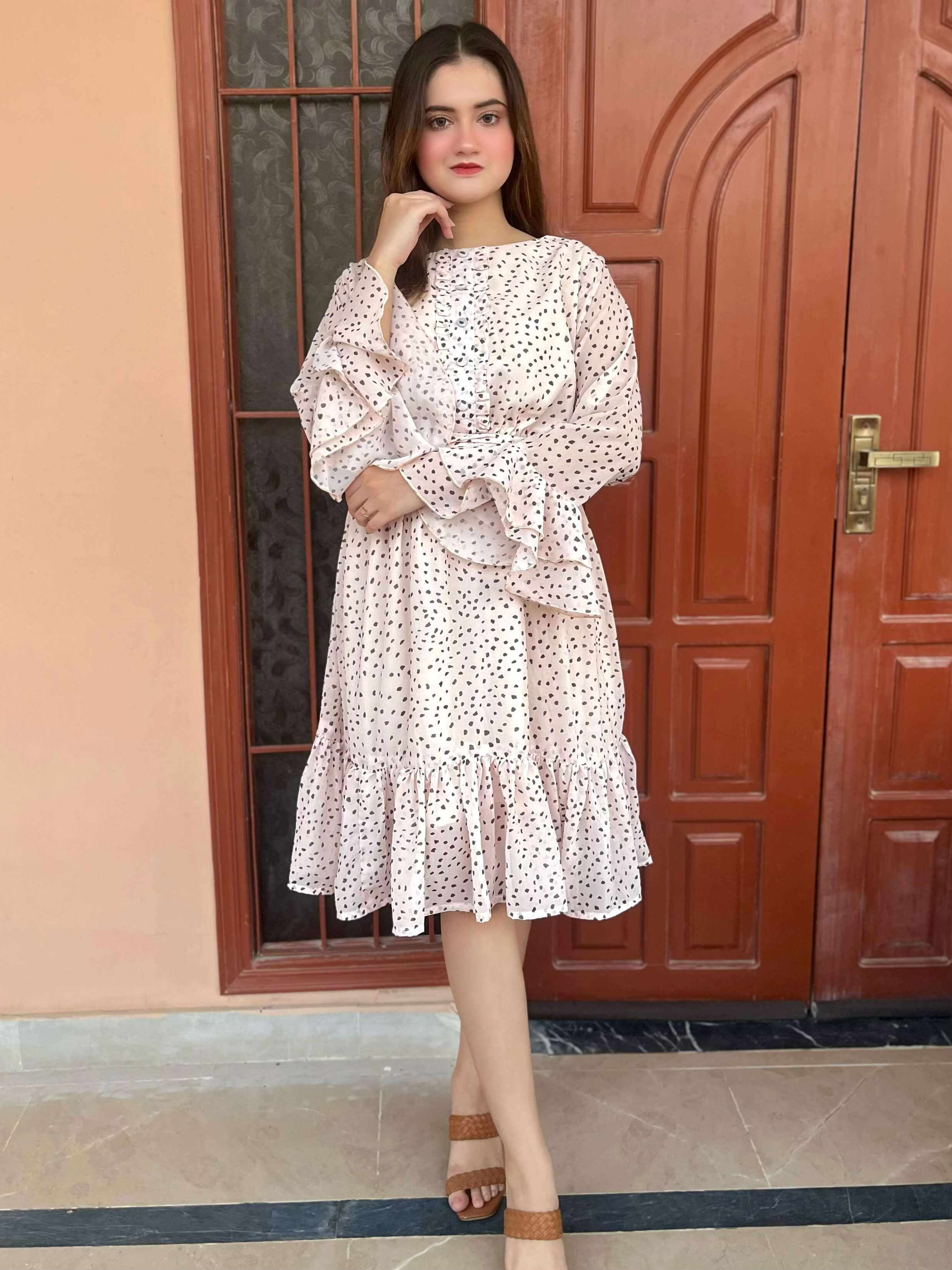 Chiffon Textured Dress