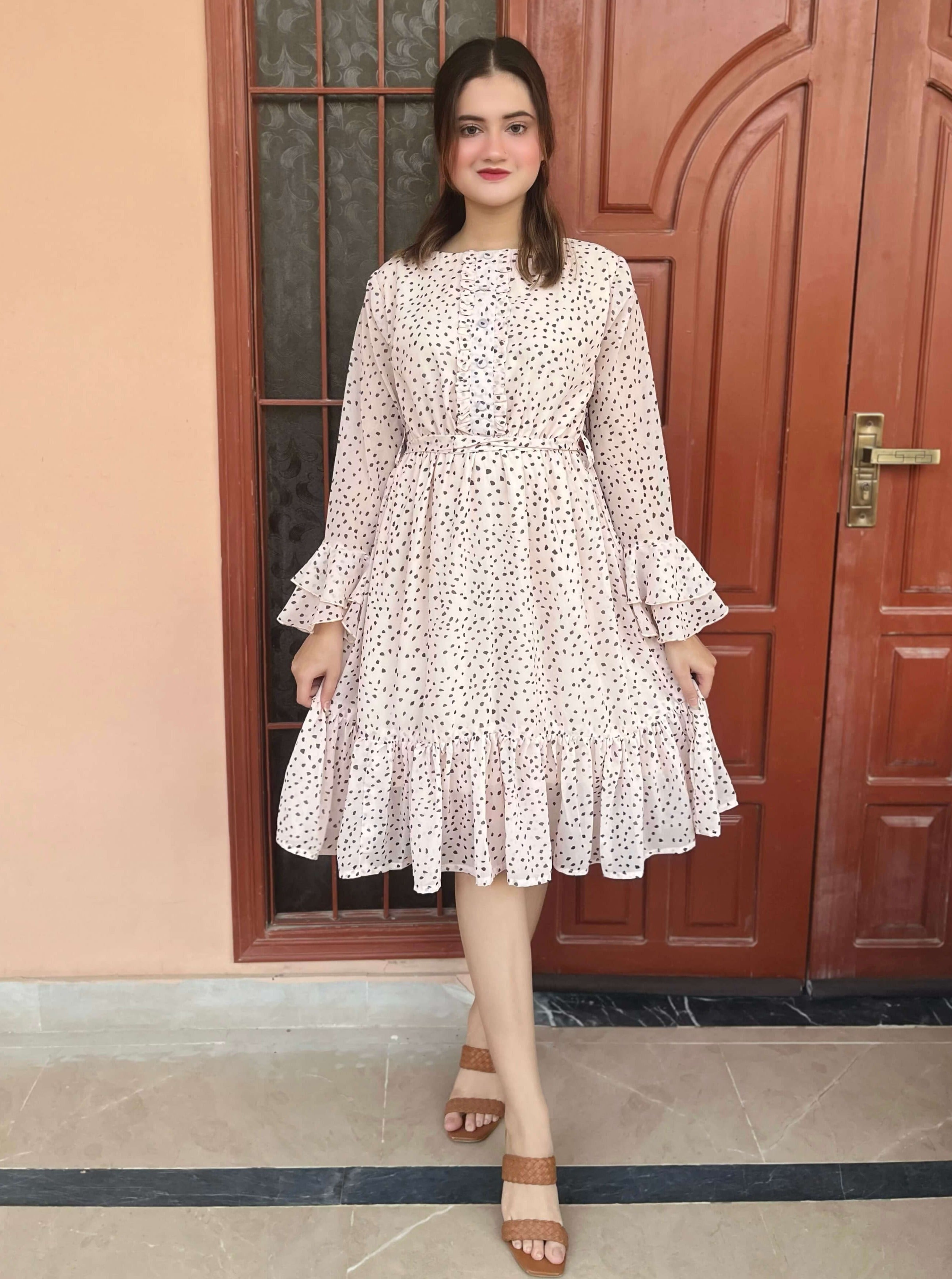 Chiffon Textured Dress