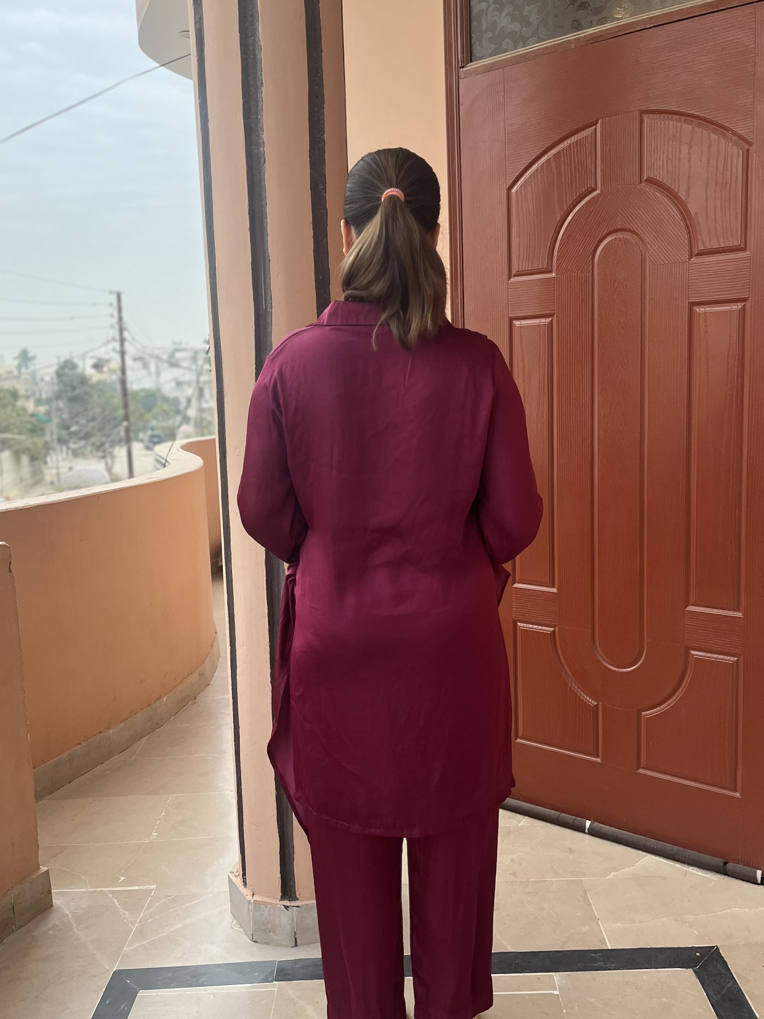 Soft Malai SIlk Solid Co-Ord Set