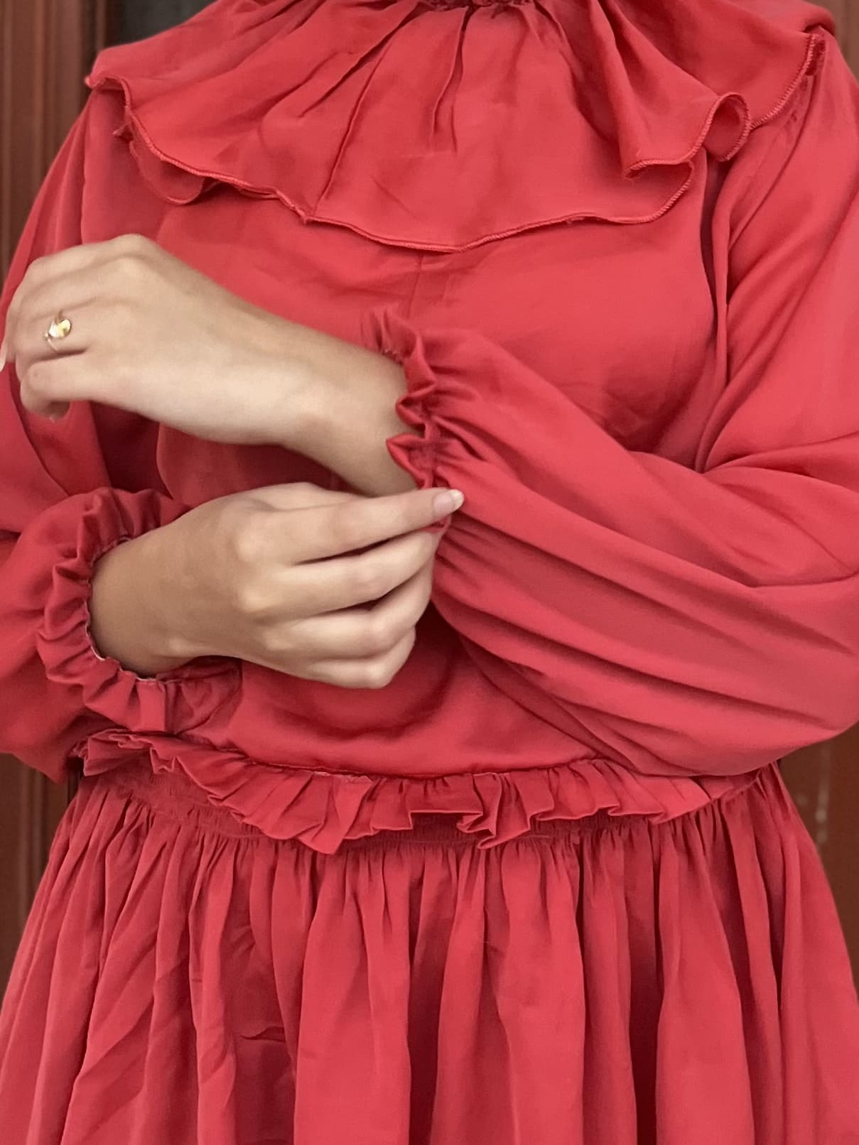 Silk Frill Style Top