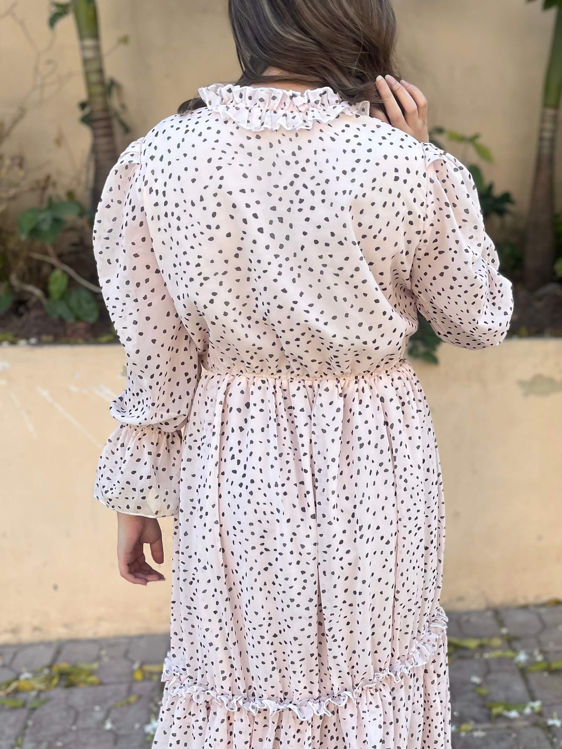 Chiffon Signature Detailing Dress
