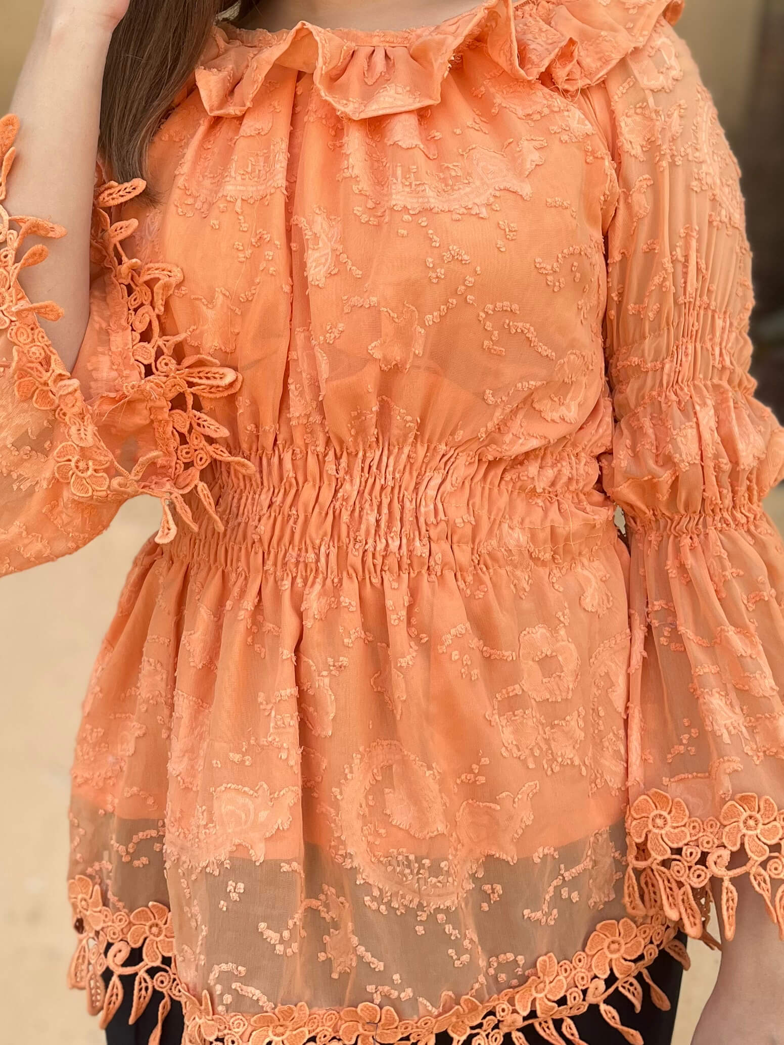 Chiffon Brochia Top