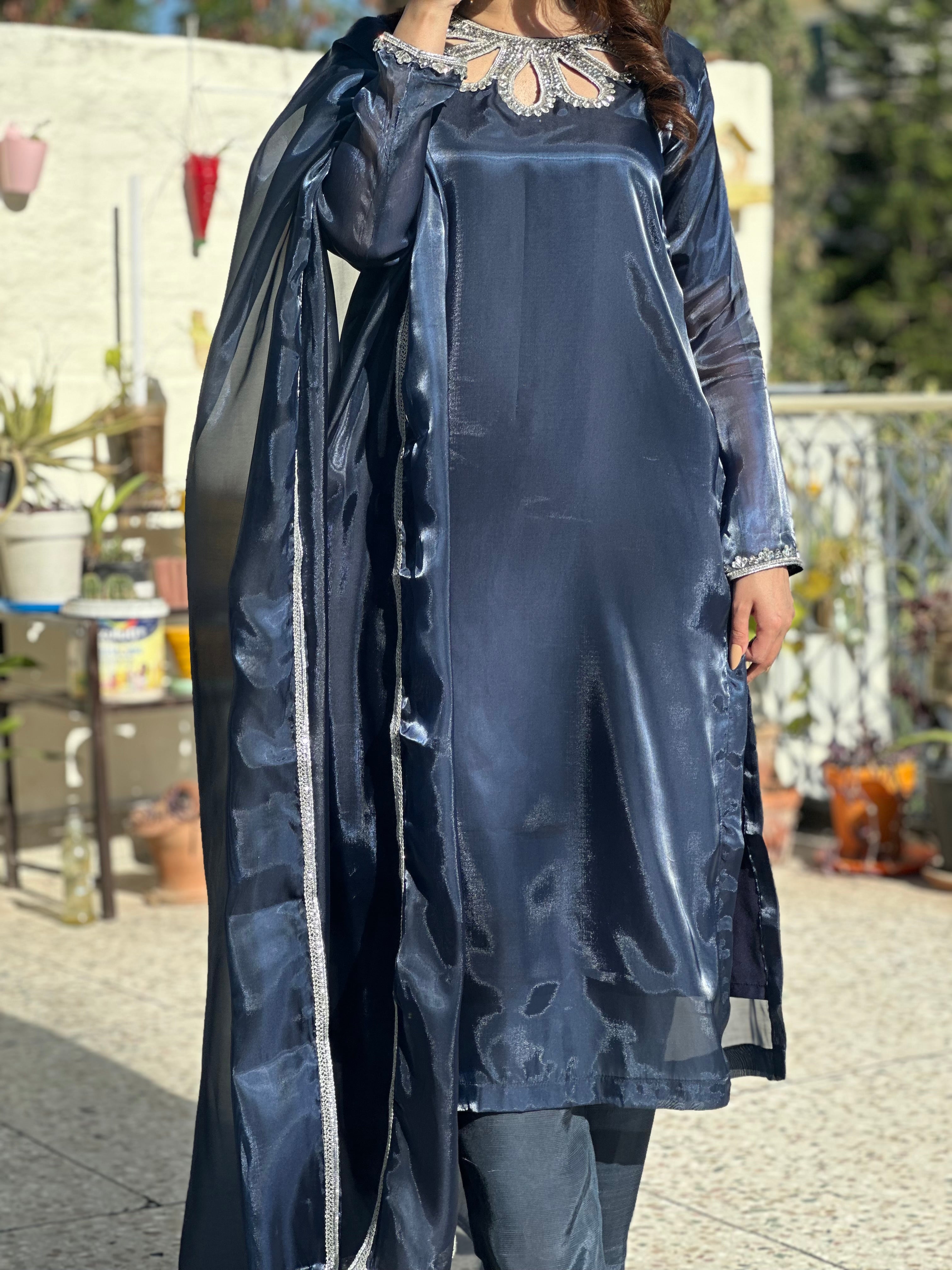 Afsana - Navy Blue