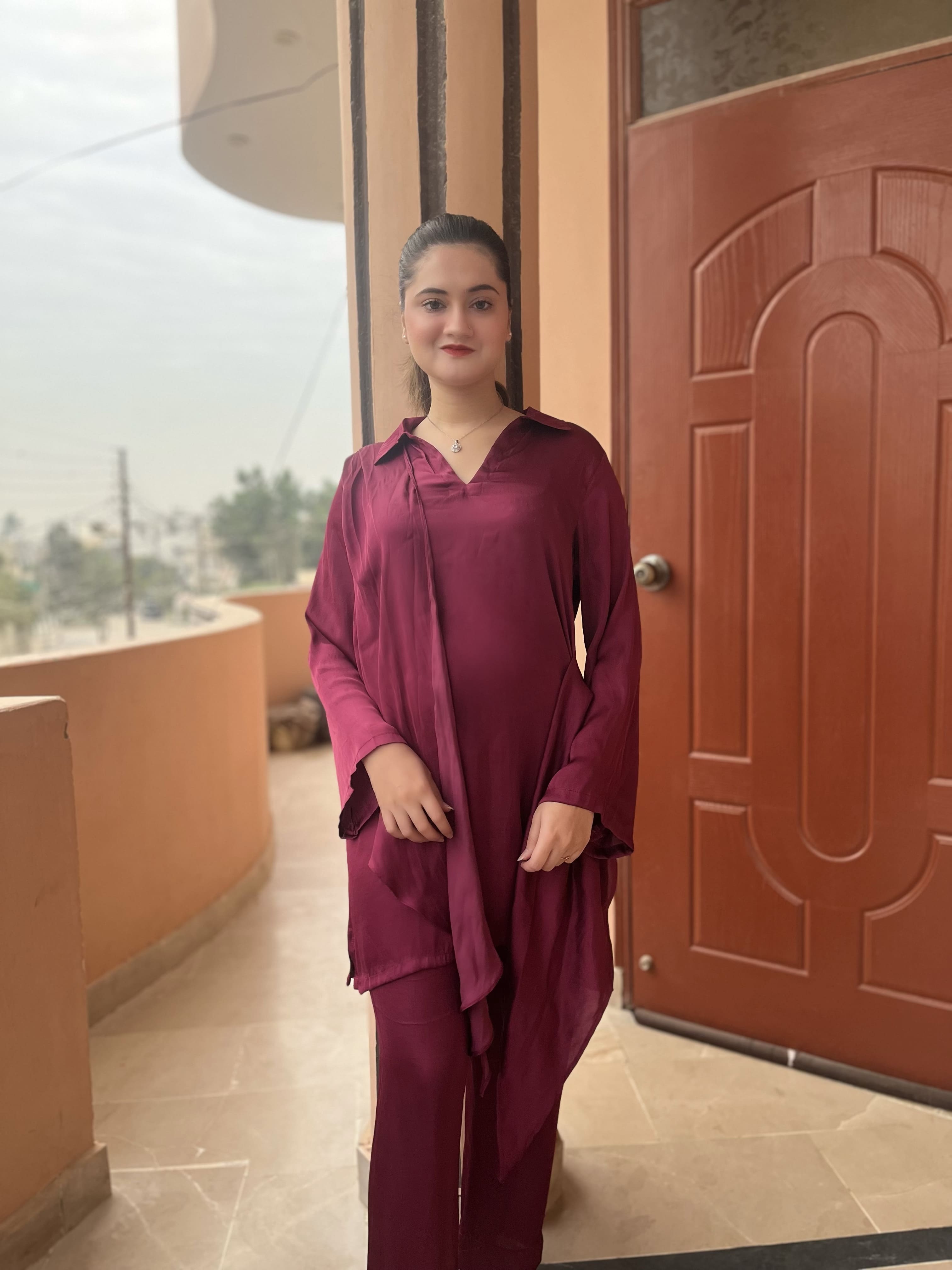 Soft Malai SIlk Solid Co-Ord Set