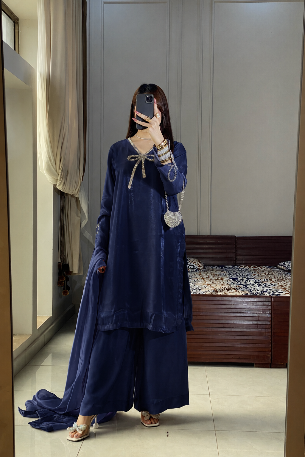 Dilruba -  Navy Blue(M)