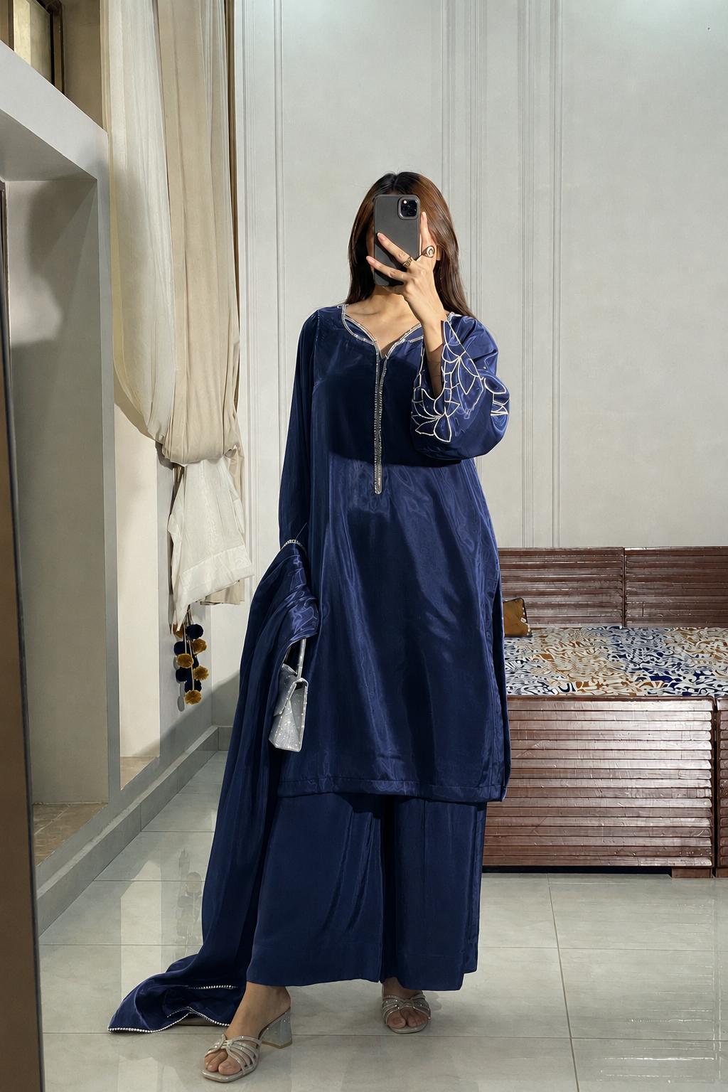 Zeenat - Navy Blue (M)